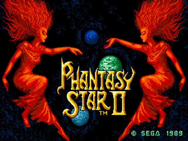 Phantasy Star II - Evil Overlord Title Screen